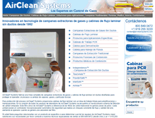 Tablet Screenshot of es.aircleansystems.com